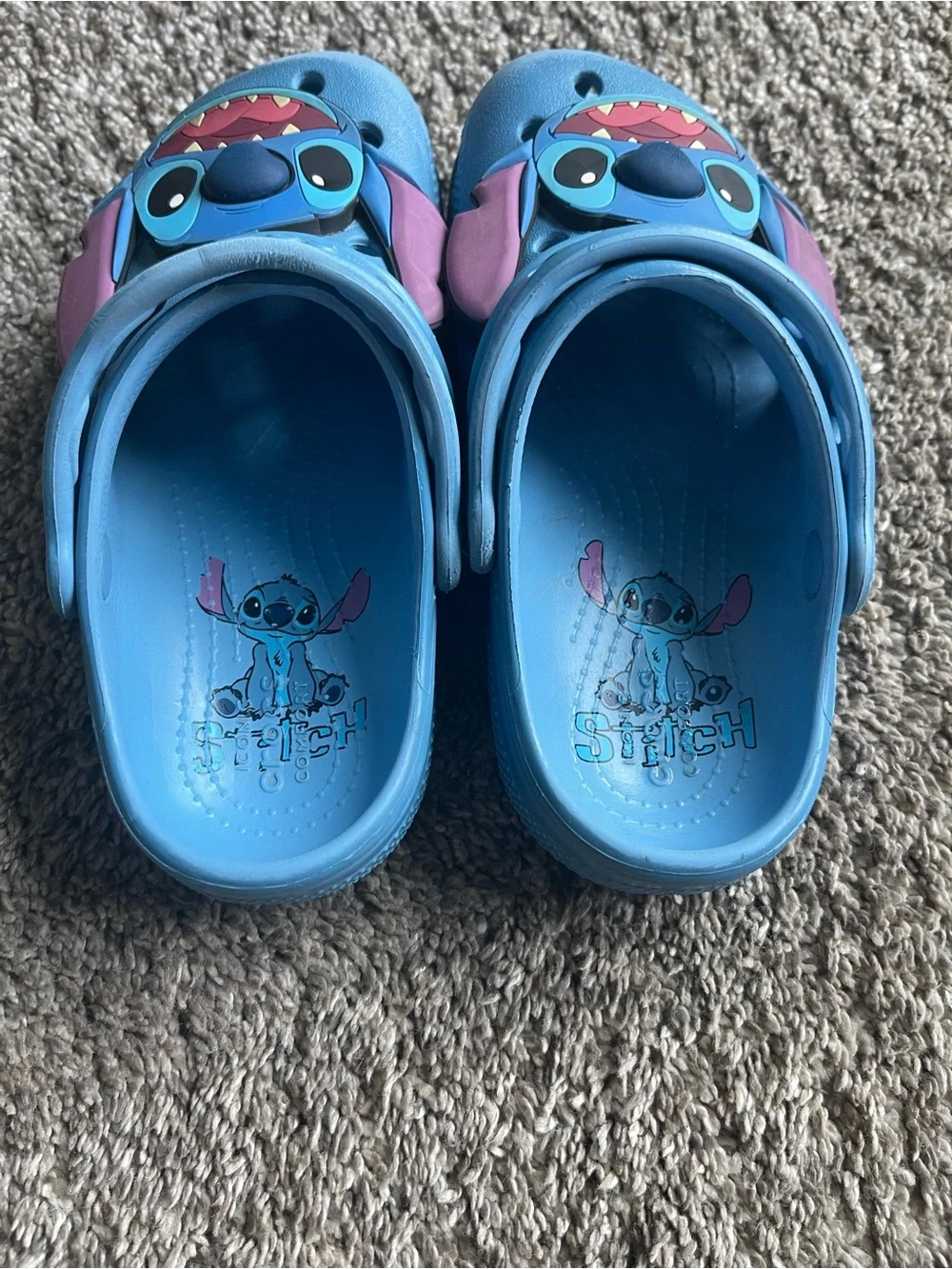 CROCS Blue Stitch Classic Clogs Sandals size C12